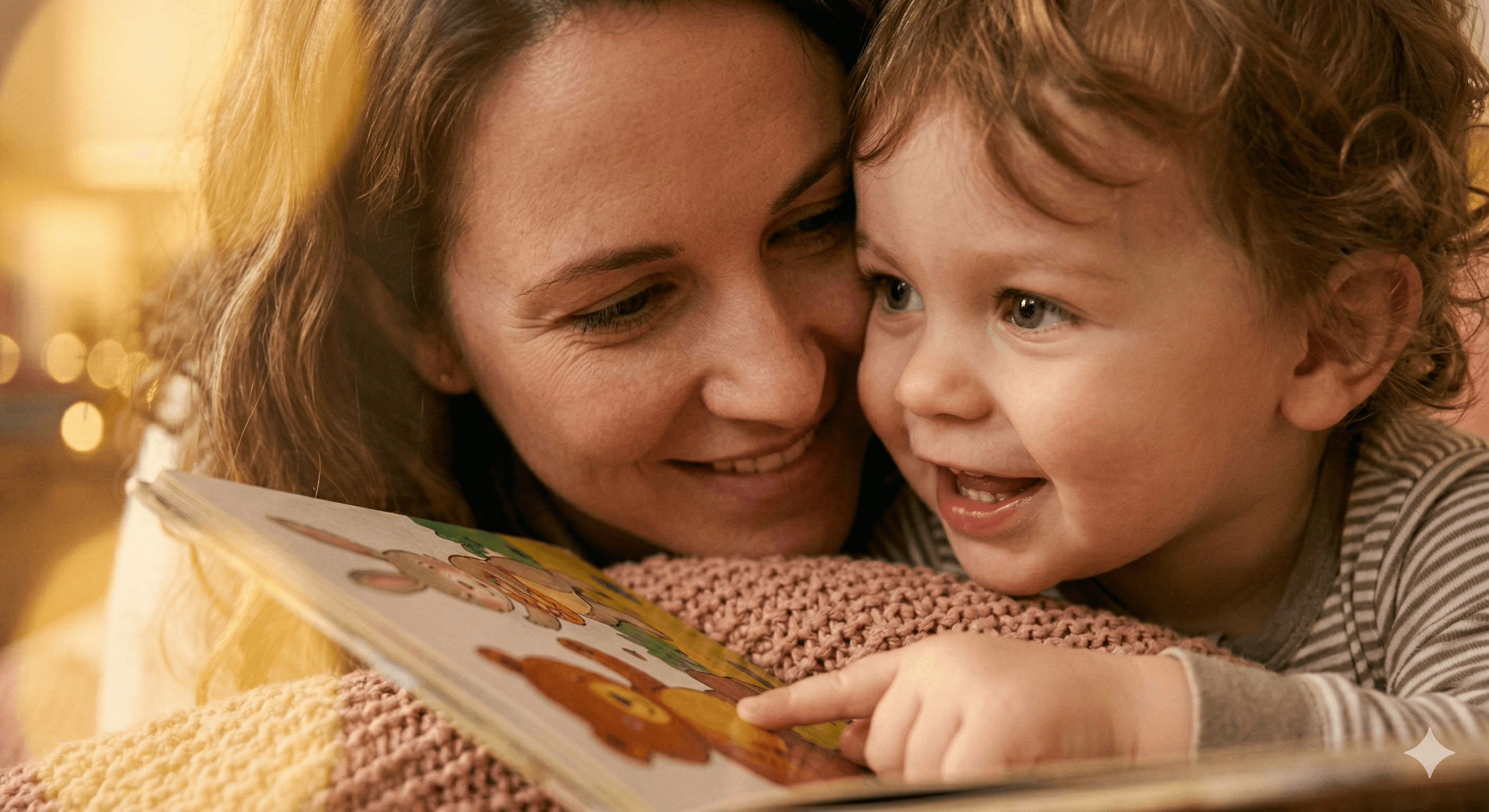 Child reading a storybook